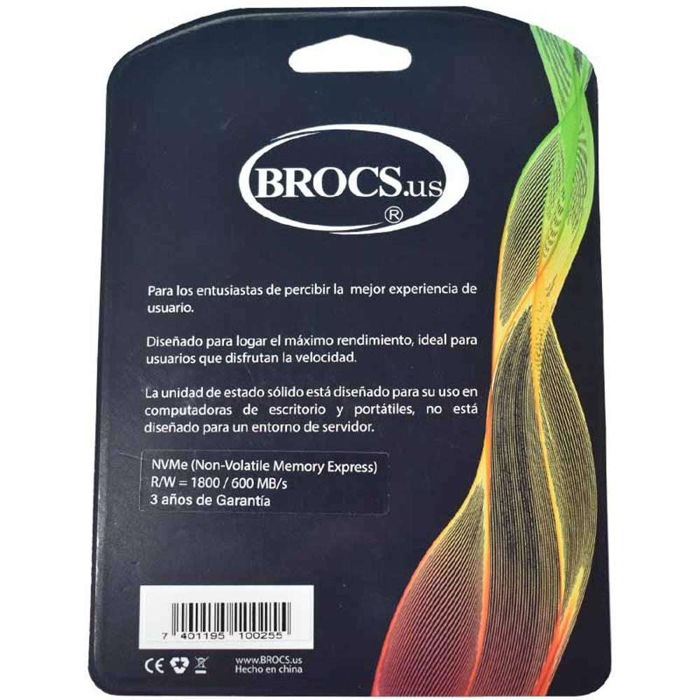 BROCS, Unidad de Estado Sólido de 512GB, SSD M.2 MVMe, Pci Express