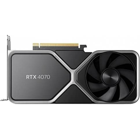 NVIDIA GeForce RTX 4070 Founder's Edition (FE) Graphics Card - Titanium and  Black (900-1G141-2544-000)