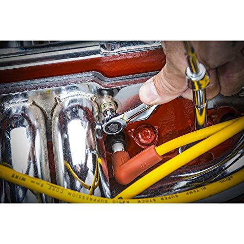 GEARWRENCH 16 Pc. Ratcheting Combination Wrench Set with Tray, Metric