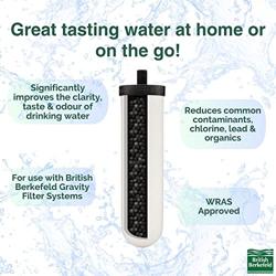British Berkefeld 7 Ultra Sterasyl Ceramic Gravity Filter Cartridge, 1 Pack, Reduces Contaminants, Suitable For All Gravity Cans, Improves Taste  Odour, NSF Certified Candle Element - Nombre de estilo 1 Pack