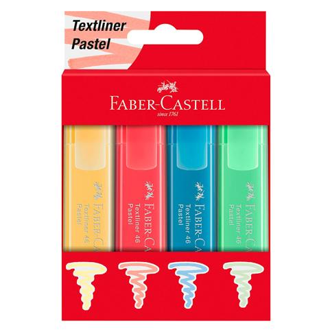 Pack 4 Subrayadores Faber Castell