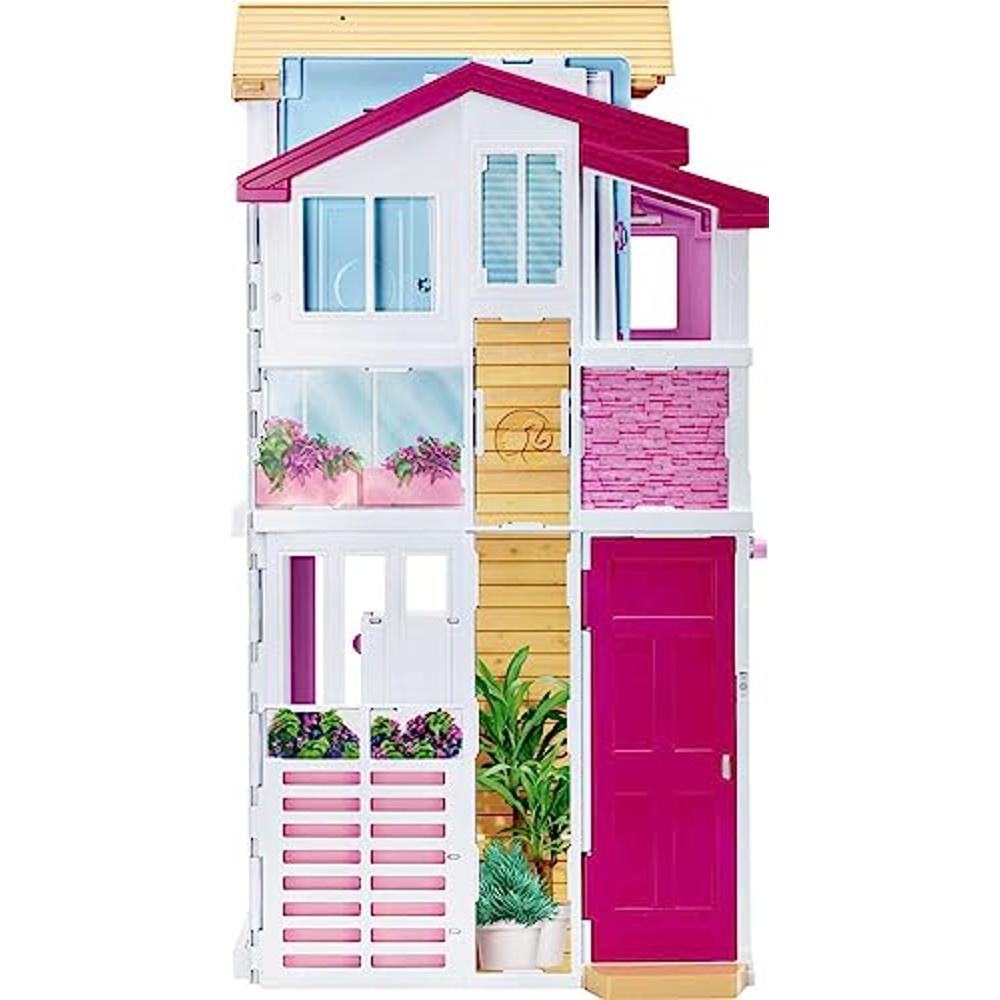 Barbie Paquete de muebles y accesorios, decoración de casa de muñecas de  Barbie para patio trasero, hoguera, comedero para pájaros y casa de  pájaros