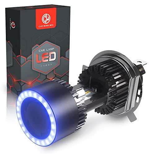 KaiDengZhe H4 - Foco LED H4 para faros delanteros de motocicleta, HB2 9003,  con proyector HD, 25