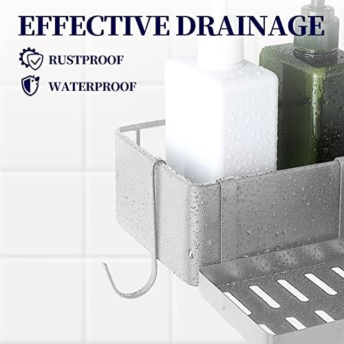 Kitsure Organizador de ducha esquinero – Paquete de 2 organizadores de  ducha a prueba de óxido, estantes de ducha duraderos con gran capacidad