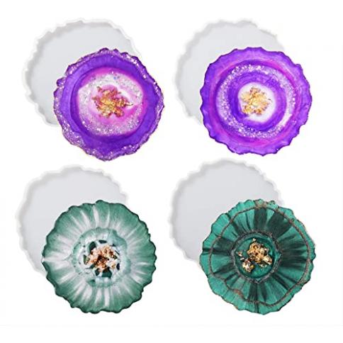 LET'S RESIN Moldes de resina de cristal con punta de cristal grande para  resina, 3 tamaños diferentes de resina epoxi para manualidades, flores de