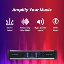 MUSYSIC Amplificador de potencia de 2 canales Sonido claro y libre de  distorsión - Amplificadores profesionales de