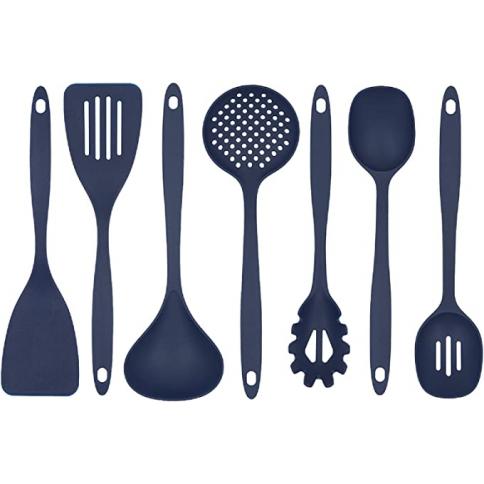 Comprar Juego de utensilios de cocina de acero inoxidable, moderno y  sencillo, 7 piezas, herramientas de cocina, espátula, cuchara, utensilios  de cocina para el hogar
