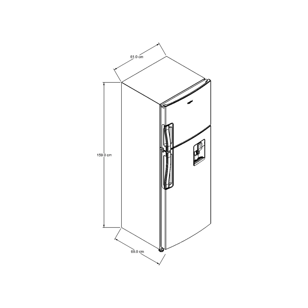 Refrigerador Top Mount Whirlpool WRW25CKTWW : Precio Costa Rica