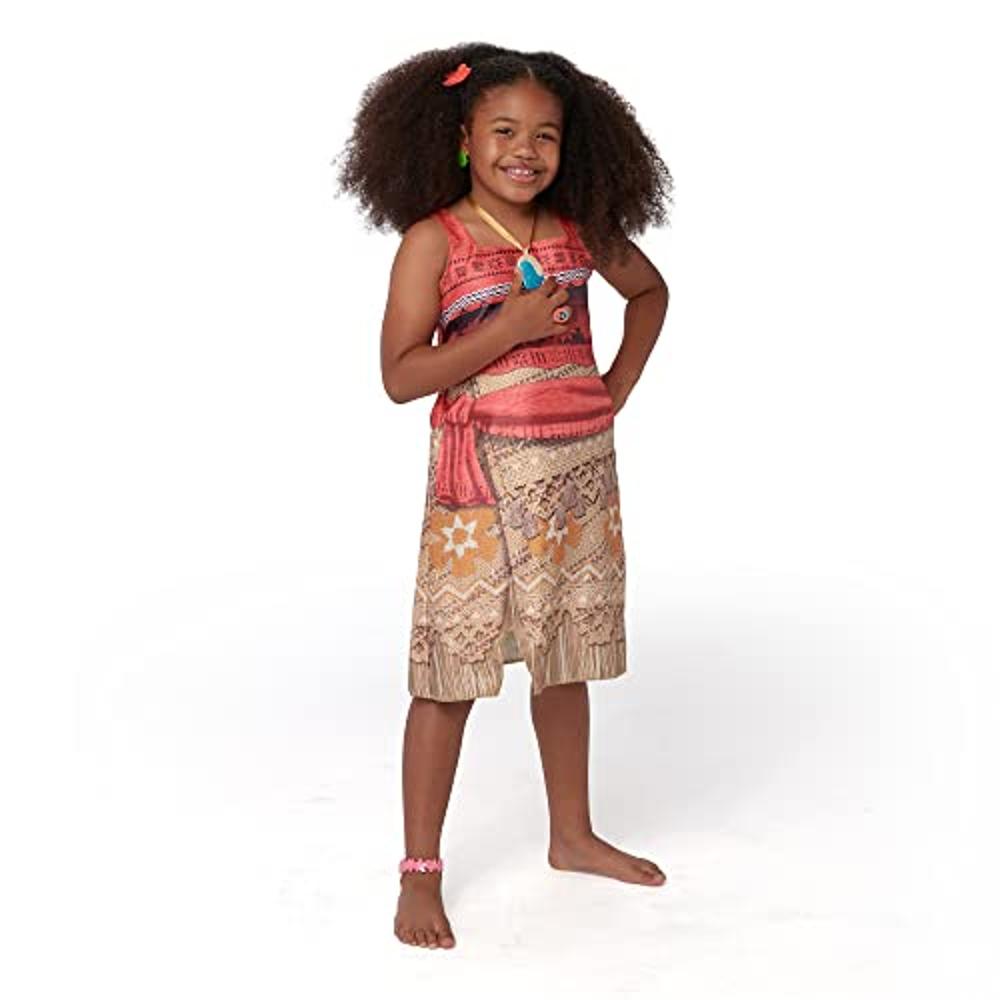 Disney Princess Moana Dress Up Trunk, 11 Piece  Exclusive Trunk  Includes 2 Island Adventure Outfits and Accessories, Ideal For Ages 3+ :  : Toys & Games