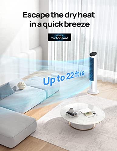Dreo Cooling Fans That Blow Cold Air, 40 Evaporative Air Cooler, 2023  Upgrade Tower Fan for Bedroom with 80° Oscillating, Ice Packs, Remote  Control, 3 Modes 4-Speed Quiet Floor Fan Home/Office : Precio Guatemala