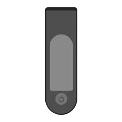 UFDIPLMY Silicone Panel Protector Compatible with Xiaomi 4 Ultra Electric Scooter Display Screen Case Dash Board Panel Waterproof Cover Accessories (Color : Black) - Color Black