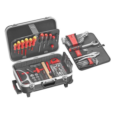 HERRAMIENTAS 245 PZS VALIJA 4 BANDEJAS RODANTE LUSQTOFF - Superbrico