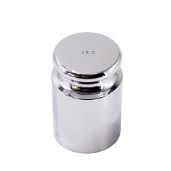 HFS(R) Calibration Weight 2000 Gram M2 Class Chrome Scale Balance Calibration Weight for Digital Scale, Pocket Scale 2KG - Tamaño 2000G