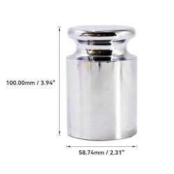 HFS(R) Calibration Weight 2000 Gram M2 Class Chrome Scale Balance Calibration Weight for Digital Scale, Pocket Scale 2KG - Tamaño 2000G