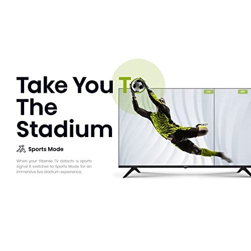 Hisense A4 Series 40-Inch Class FHD Smart Android TV with DTS Virtual X,  Game & Sports Modes, Chromecast Built-in, Alexa Compatibility (40A4H, 2022