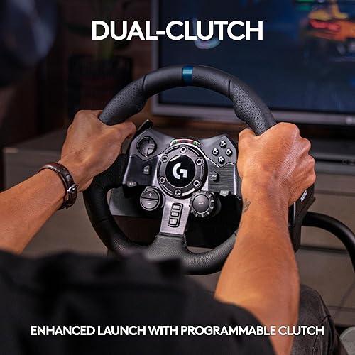 Logitech G923 Racing Wheel and Pedals, TRUEFORCE up to 1000 Hz Force ...