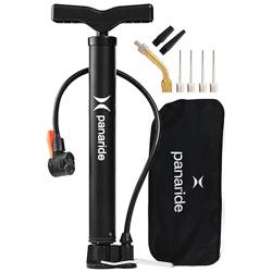 Bike Pump Floor, Advanced Bike Tire Inflator, Bicycle Hand Air Pump with Dual Presta and Schrader Valves, Handheld Pump, Suitable for Road and Mountain Bikes, Baby Stroller, Balls - Nombre de estilo Portable