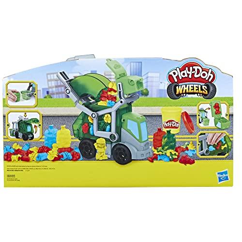 Play-Doh Camión De Bomberos Con Masa De Agua 56g Y 5 Botes De Plastilina – Juguete Creativo Para Niños De 3 Años En Adelante, Incluye Cañón De Agua