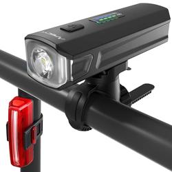APECYC Bike Lights USB-C Rechargeable Bicycle Front Headlight and Rear Taillight with 4+5 Light Modes, Waterproof Bike Light Set for Night Riding, Commuter, Road  Mountain Cycling - Color 1pack
