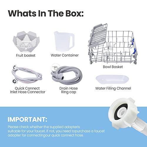 COMFEE Countertop Dishwasher, Portable Dishwasher with 5L Builtin