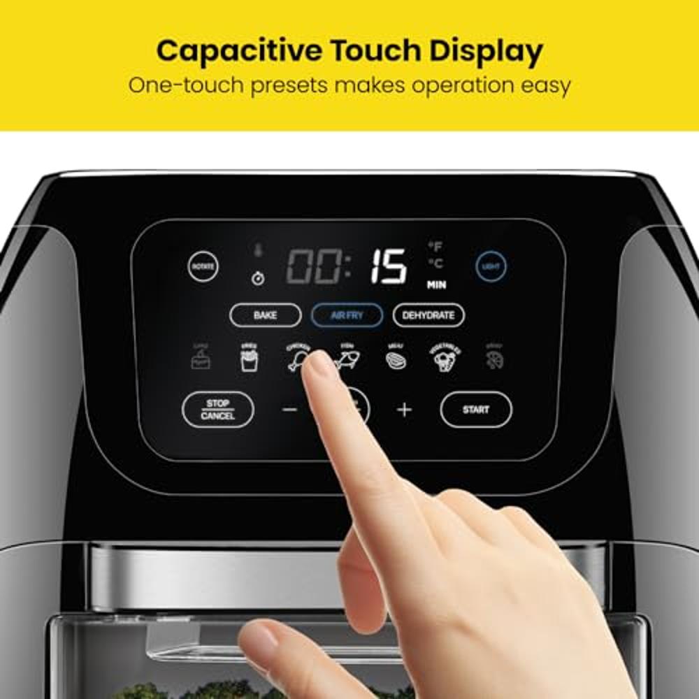 Air Fryer Oil Free Healthy Fryer Utensilios de cocina multifuncional Smart  Touch Lcd Freidora