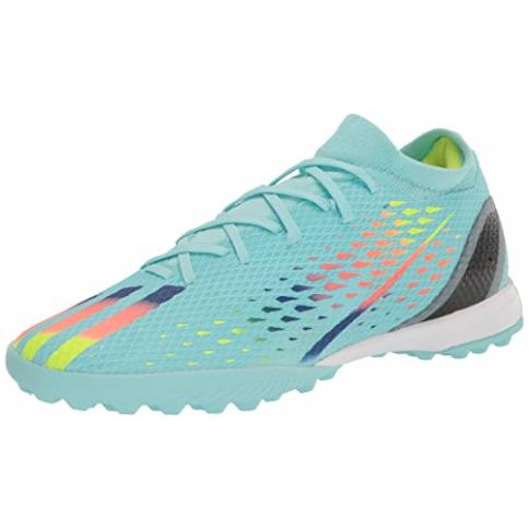 adidas Unisex X Speedportal.3 Turf Soccer Shoe Clear Aqua Solar