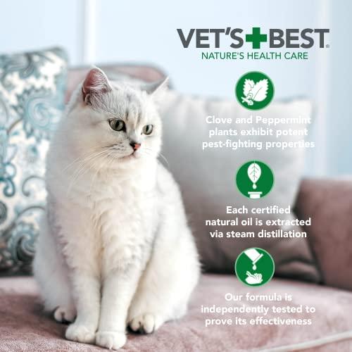 Vets Best Flea and Tick Home Spray for Cats Flea Treatment for Cats and Home PlantBased