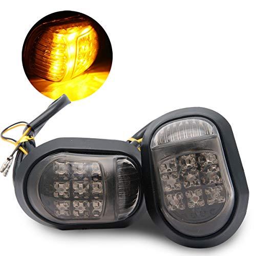 12v Motorbike Led Flush Mount Smoke Turn Signal Indicator Blinker Light Maso 2pcs Amber Turning 8593