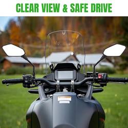 CICMOD Motorcycle Rear View Side Mirrors with M8 M10 Threaded Bolts for Motorcycle, Scooter, ATV, Dirt Bike, Cruiser