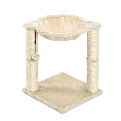 Amazon Basics Cat Tower con hamaca y postes rascadores para gatos de