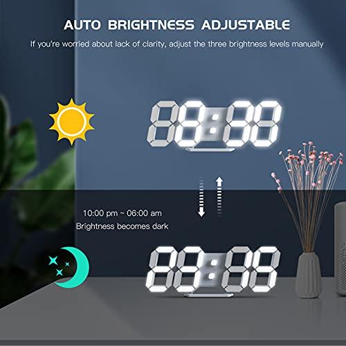 Reloj despertador reloj de pared reloj digital LED pequeño reloj  despertador digital funciona con pilas pequeño reloj de viaje reloj para el  hogar – Yaxa Guatemala