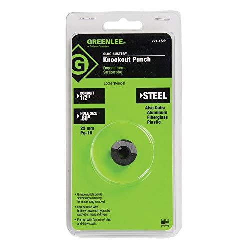 Greenlee 7211/2P KNOCKOUT PUNCH, 7/8 IN (22.500 MM) Actual Hole Size