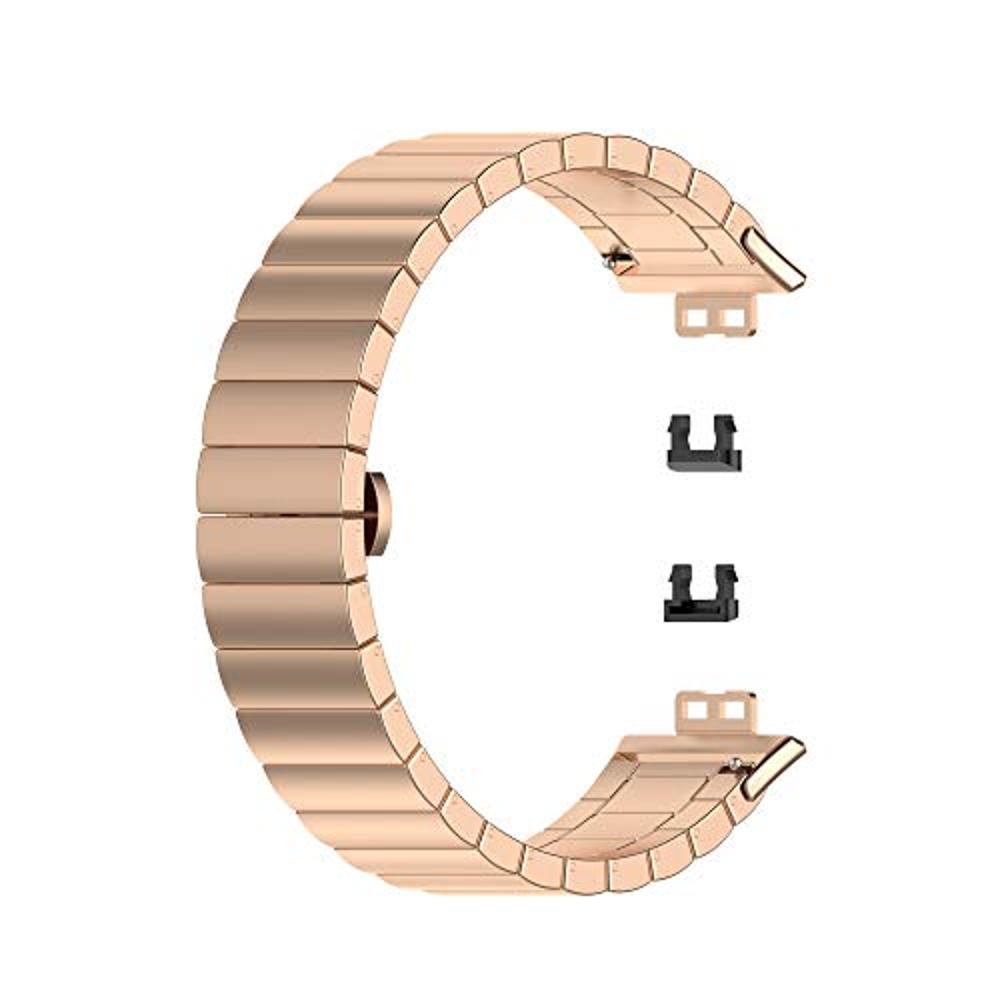 Correa de metal de cuero compatible con Huawei Watch Fit Band, reemplazo de  estilo de cadena de vaquero de metal de acero inoxidable para Huawei Watch  Fit (E) : Precio Guatemala