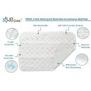 PRIVA 1 Pack Waterproof Washable Incontinence Bed Pads, 34 x 36