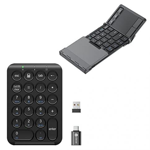 Teclado Bluetooth iClever, teclado plegable BK08 con panel táctil sensible  (sincronización de hasta 3 dispositivos), teclado plegable plegable de  bolsillo para Windows Mac Android iOS : Precio Guatemala