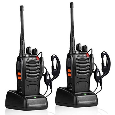 4 Walkie Talkies recargables de largo alcance para adultos Radios de 2 vías  de la NOAA con auriculares y micrófono cargador USB de batería alertas –  Yaxa Guatemala
