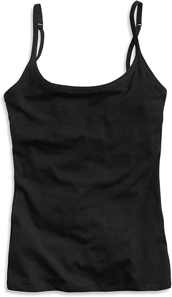 Pact Womens Organic Cotton Camisole Tank Top With BuiltIn Shelf Bra