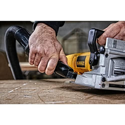 DEWALT Biscuit Joiner, 6.5 Amp, 10,000 RPM, muesca retráctil de 45