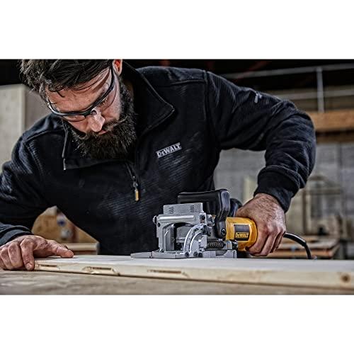 DEWALT Biscuit Joiner, 6.5 Amp, 10,000 RPM, muesca retráctil de 45