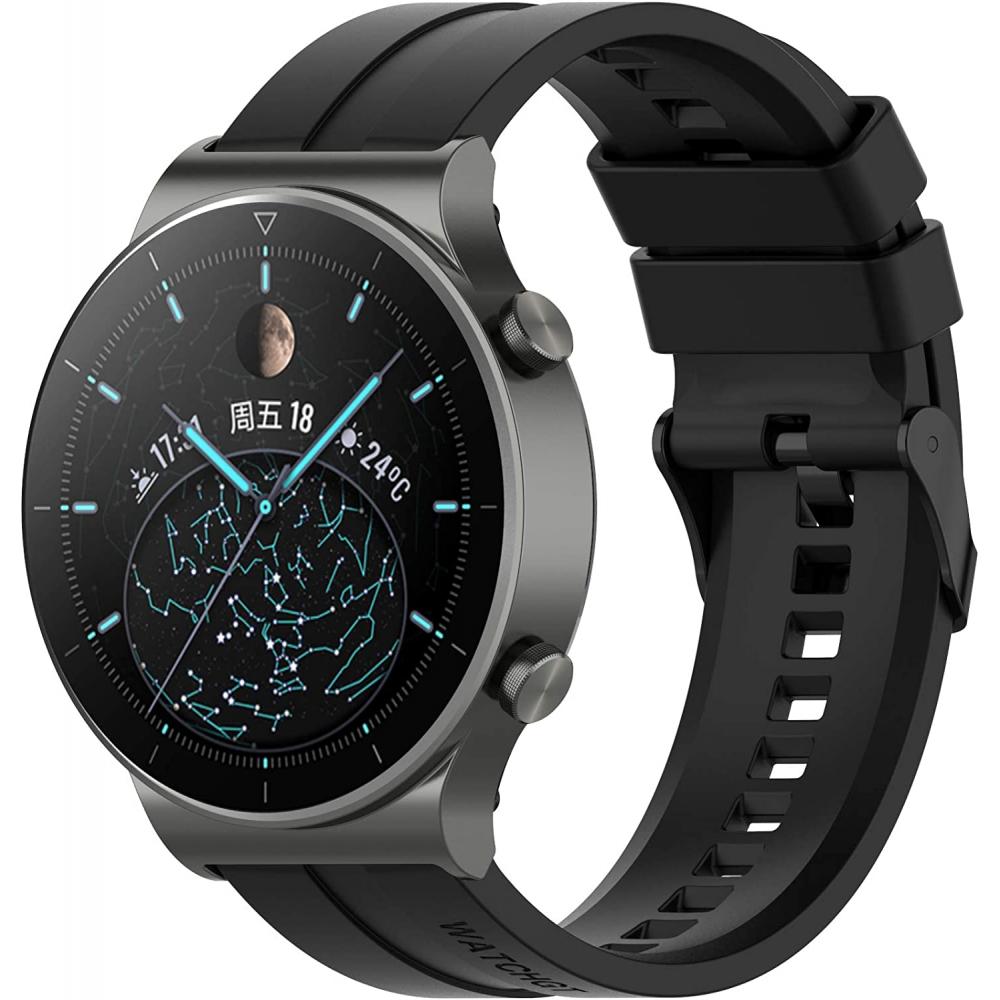 Correa De Silicona De 22MM Para Huawei Watch GT4 46mm Repuesto Smartwatch  Pulsera GT2 GT3 SE