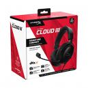 HyperX Cloud III – Wired Gaming Headset, PC, PS5, Xbox Series X|S, Angled  53mm Drivers, DTS, Memory Foam, Durable Frame, Ultra-Clear 10mm Mic, USB-C