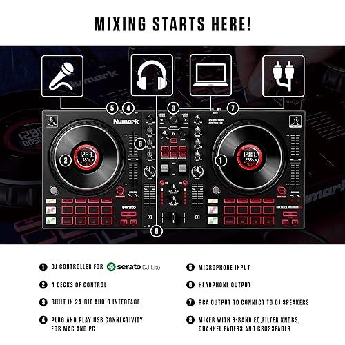 Numark Mixtrack Pro FX – Deck DJ Controller For Serato DJ With DJ 