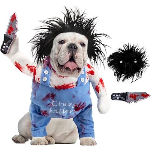 Ropa de perro mortal Disfraz de perro Disfraces de Halloween para perros,  Disfraz de cosplay de