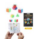 STEAM Life Speed Cube Set 8 Pack Magic Cube | Includes Speed Cubes 3x3, 2x2  Speed Cube, 4x4 Speed Cube, Pyramid Cube, Megaminx Cube Bundle Collection