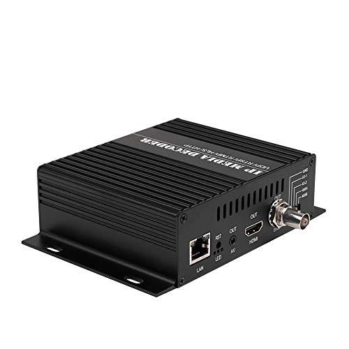 H.265 H.264 Decodificador de audio de vídeo HD Decodificador de cámara IP  HTTP RTSP M3U8 RTMP UDP Unitcast a HDMI AV RCA Decodificador para