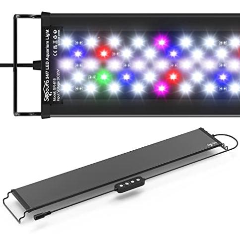 SEAOURA 24 7 Mode LED Aquarium Light for Plants Full Spectrum Fish