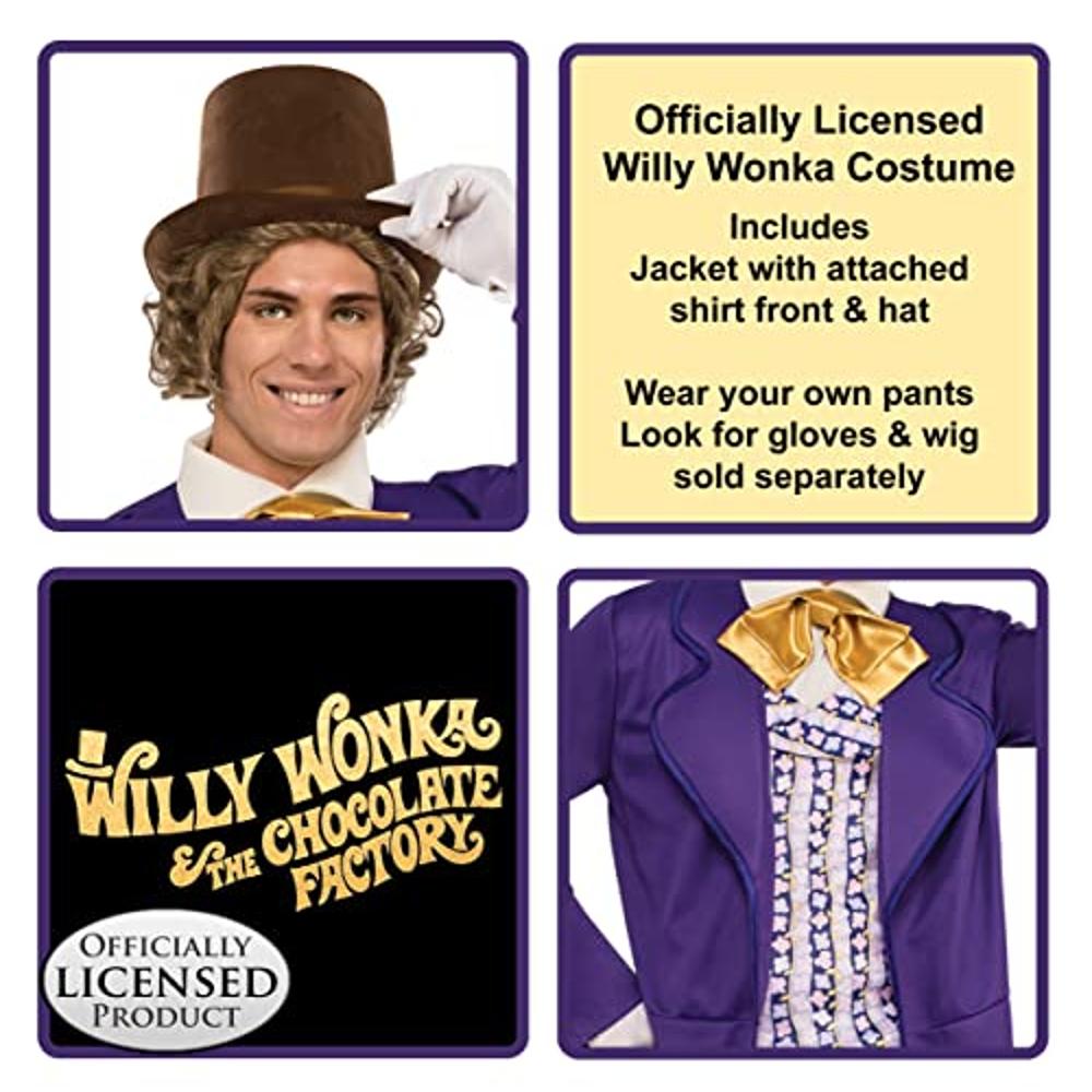 Rubies Adult Willy Wonka the Chocolate Factory Deluxe Willy Wonka Costume,  X-Large : Precio Guatemala