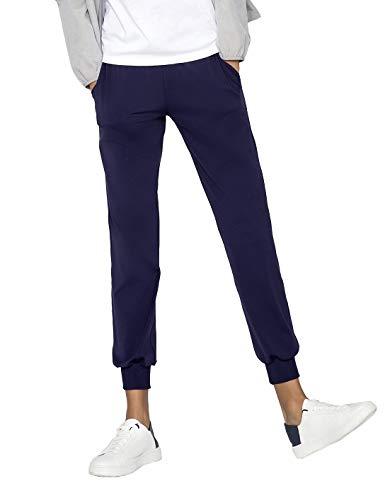 Pantalones Deportivos Para Mujer Con Bolsillos Y Cordón Para