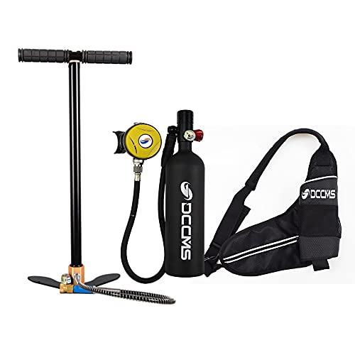 Dccms Mini Scuba Tank 1000ML Scuba Diving Gear Ds1000 Aluminum Alloy