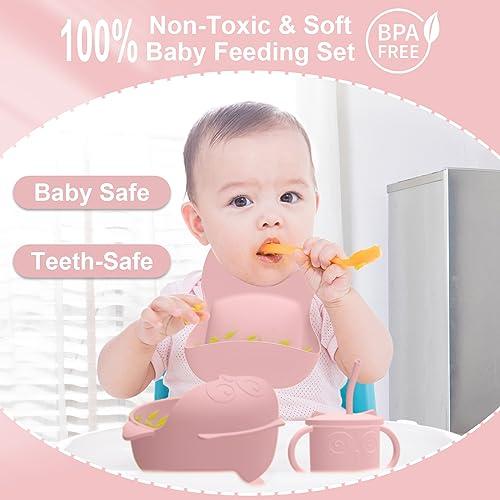 Baby Led Weaning Supplies, 10 Pack Silicone Baby Feeding Set Baby